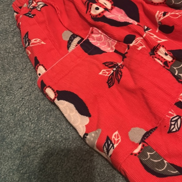 NWOT Mini boden red owl skirt 11-12 y girls - Picture 2 of 3